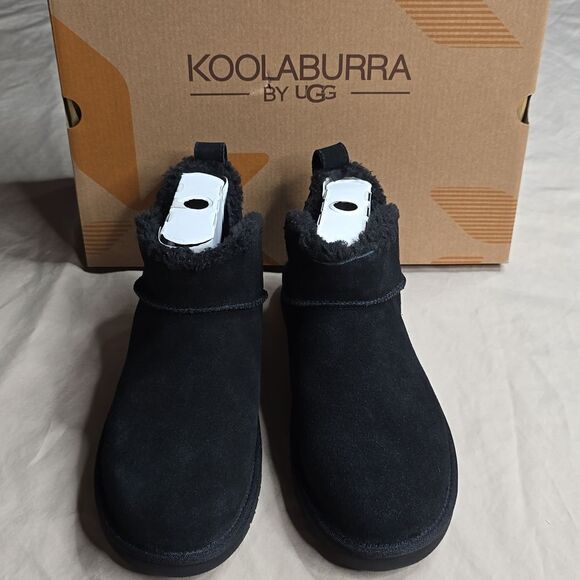 NIB Women's Koolaburra by UGG Ultra Mini Boots Black Size 9 - Picture 1 of 10